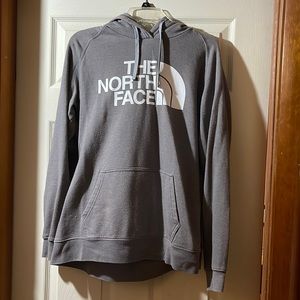 Gray north face hoodie